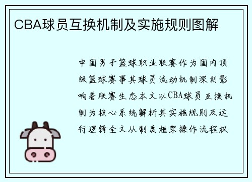 CBA球员互换机制及实施规则图解